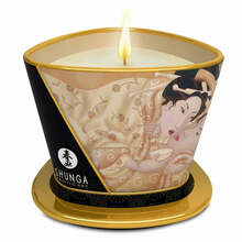 Massaaažiküünal Shunga Mini Caress by Candlelight, vanilje, 170 ml