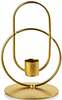 Küünlahoidja Mondex Cedric Gold HTOP3387, metall, 9 cm, 15 cm, kuldne