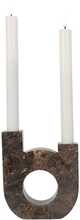Küünlajalg House Nordic, keraamika, 12x3.5x14 cm, pruun
