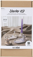 Vaiguvormide komplekt DIY Kit Starter Craft Kit, 3 küünlaalust ja 2 alust, 977539
