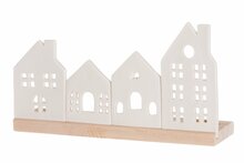 Küünlajalg 4Living City, valge, 30x8x16 cm