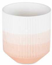 Küünlahoidja AmeliaHome Fino, keraamika, 9 cm, 9.8 cm, valge/oranž
