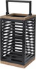 Metallist latern Excellent Houseware, must, 15 x 15 x 28 cm