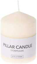 Silindrikujuline küünal Home Styling Collection Pillar Candle Cream, 7 x 9,5 cm