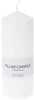 Silindrikujuline küünal HOME STYLING COLLECTION, 20 x 7 cm, valge