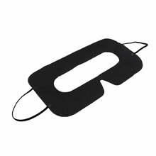 Ühekordsed näopadjad VR prillidele VORTEX VR, mustad, 100 tk