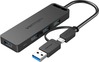 USB jagaja Vention CHTBB, must
