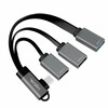 Logilink 3 pordiga USB-C nurgaga jagaja