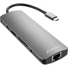 USB jagaja Sharkoon USB 3.0 Type-C Combo Adapter, tumehall