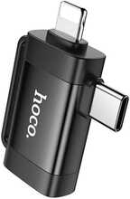 Adapter Hoco UA31F OTG 2in1 USB C / Lightning to USB A, must