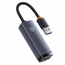 Võrguadapter Baseus Lite Series USB A - RJ45, 1000 Mbps, hall