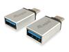 Adapter Equip USB-C to USB-A 3.0, hõbe, 2 tk