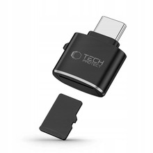 Kaardilugeja Tech-Protect UltraBoost microSD USB-C, must