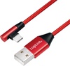 Kaabel Logilink CU0146 USB-A kuni USB-C, punane, 1 m