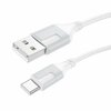 USB kaabel Borofone BX101 USB-A to USB-C 1.0m, valge