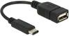 Adapter Delock USB-C to USB-A 2.0 0,15 m, must