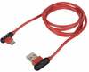 Natec NKA-1201 USB-C nurga all USB-A kaabel, punane