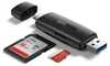 Adapter Ugreen CM304 USB-A ja USB-C SD + microSD kaardilugeja, must