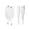Laadija Awei C15T-EU 2xUSB-A 10W, valge