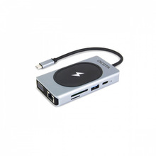 Dicota USB-C 10-in-1 Charging Hub D32059, hõbe
