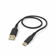 Kaabel Hama Flexible USB-A - USB-C, 1,5 m, must