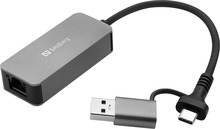 Adapter Sandberg 136-68 USB-C/A 2.5 GbE RJ45