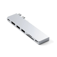 Adapter Satechi Pro Hub Slim ST-HUCPHSS, hõbe