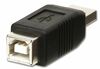 Adapter Lindy USB A Male to B Female
