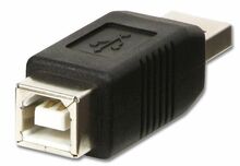 Adapter Lindy USB A Male to B Female