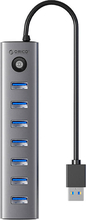 Orico CL7U USB-C šakuti 7x USB-A 3.0, hall