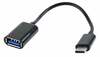 Gembird A-OTG-CMAF2-01 USB 2.0 OTG Type-C adapterkaabel, must