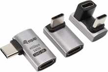 Adapter Equip 133478 USB 4.0 C to USB-C, 40Gbps, PD 240W, 3 tk, must/hall