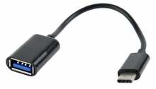 Gembird A-OTG-CMAF2-01 USB 2.0 OTG Type-C adapterkaabel, must