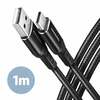 Kaabel Axagon BUCM-AM10AB USB-C to USB-A, 1 m, must