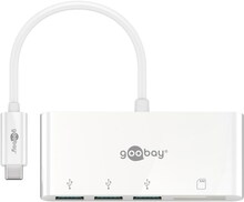 Goobay USB-C Multiport Adapter 3x USB-A, kaardilugeja 40759
