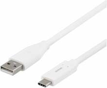 Kaabel Deltaco USBC-1009M USB-C to USB-A, 1 m, valge