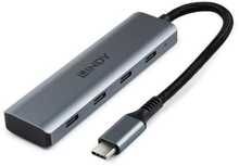 USB jagaja Lindy 4 Port USB 3.2 Gen 2 Type C Hub