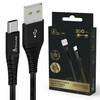 Extralink Smart Life Braided 15W USB Type-A kuni Type-C, must