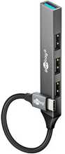 Goobay 74457 Slim 4-Port USB Hub, helehall