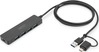 USB jagaja Digitus DA-70236 USB 3.0, 4 pordiga, must