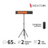 Infrapuna soojuskiirgur Heatum H2000R URBAN, statiiv, must