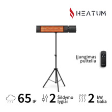 Infrapuna soojuskiirgur Heatum H2000R URBAN, statiiv, must