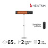 Infrapuna soojuskiirgur Heatum H2000R Urban statiiviga, must