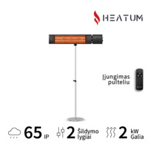 Infrapuna soojuskiirgur Heatum H2000R Urban statiiviga, must