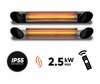 Infrapuna soojuskiirgur Veito BLADE S, hõbe, 2500 W