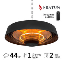 Infrapuna soojuskiirgur Heatum H2000R Verse, must