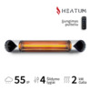 Infrapuna soojuskiirgur Heatum H2000R CORE, hõbedane