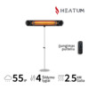 Infrapuna soojuskiirgur Heatum H2500R, must