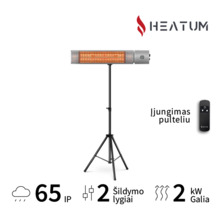 Infrapuna soojuskiirgur Heatum H2000R URBAN SILVER koos statiiviga