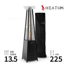 Gaasisoojendi Heatum Athena, must